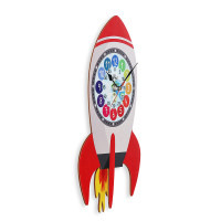 Detské kyvadlové hodiny MPM Fernse raketa 4468.B, 35cm